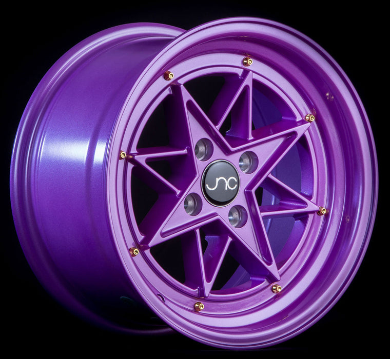 JNC-JNC025-Candy-Purple-Gold-Rivets-Purple-15x8-73.1-wheels-rims-felger-Faelgkongen