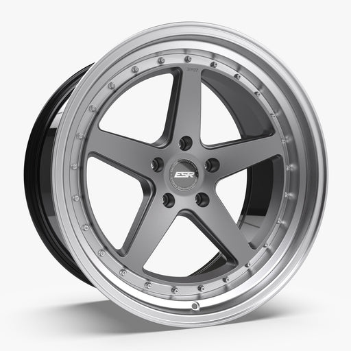 ESR-CS5-Matte-Graphite-Silver-18x10.5-72.6-wheels-rims-felger-Faelgkongen